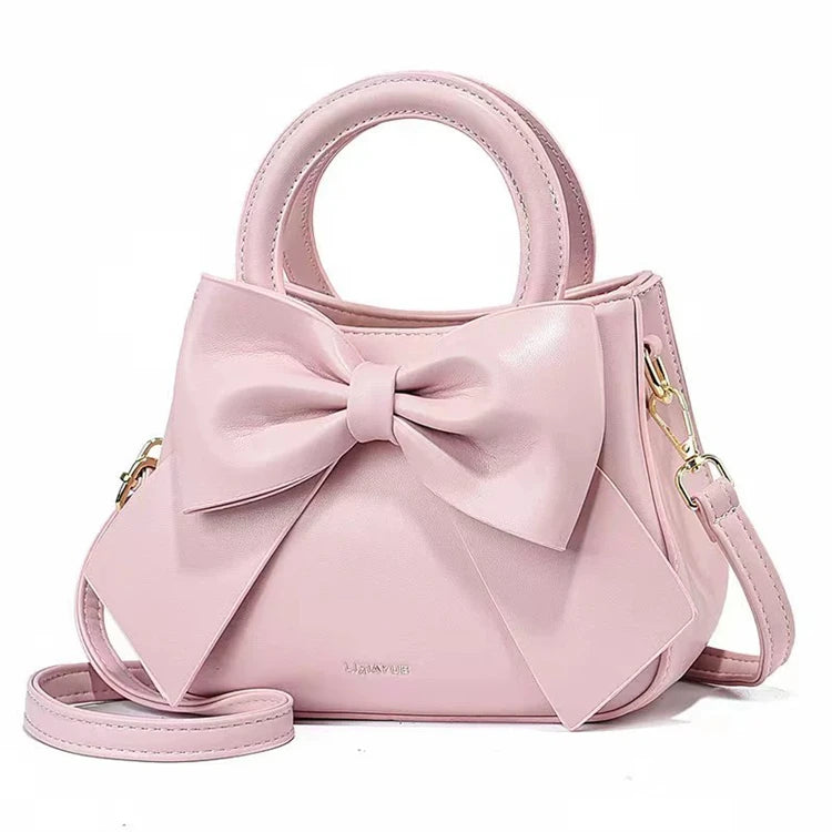 New Arrival Designer Female Private Label Red Colour Leather Bucket Hand Bag Shoulder