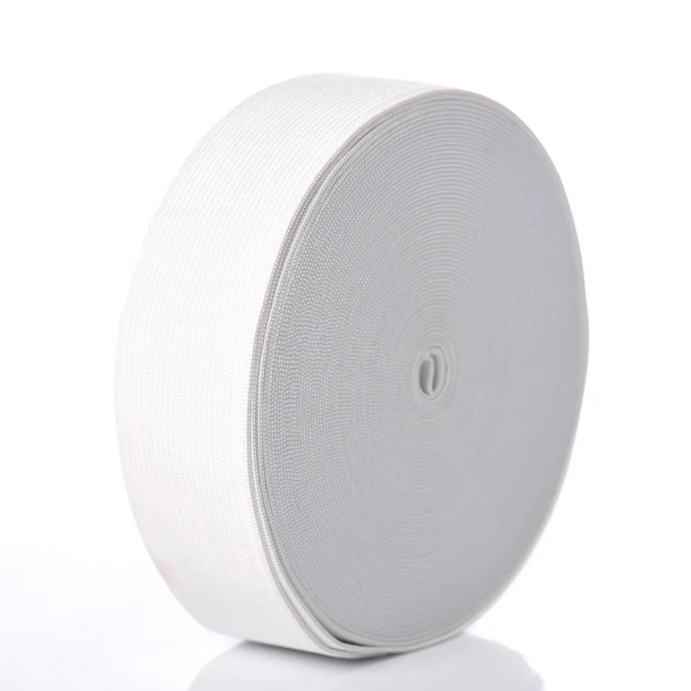 Manufacturer in China White Flat Knitted Elastic Band High Quality Webbing