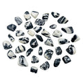 wholesale natural black and white stripes crystal gravel tumbled stone healing
