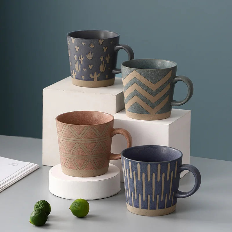 Nordic Style Retro Stoneware Ceramic Water Cup Ceramic Coffee Mug