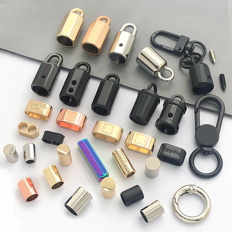 2026  New Mobile Phone Lanyard Cord End Stopper Accessories Spring Metal Hook Rotating Clip Hook