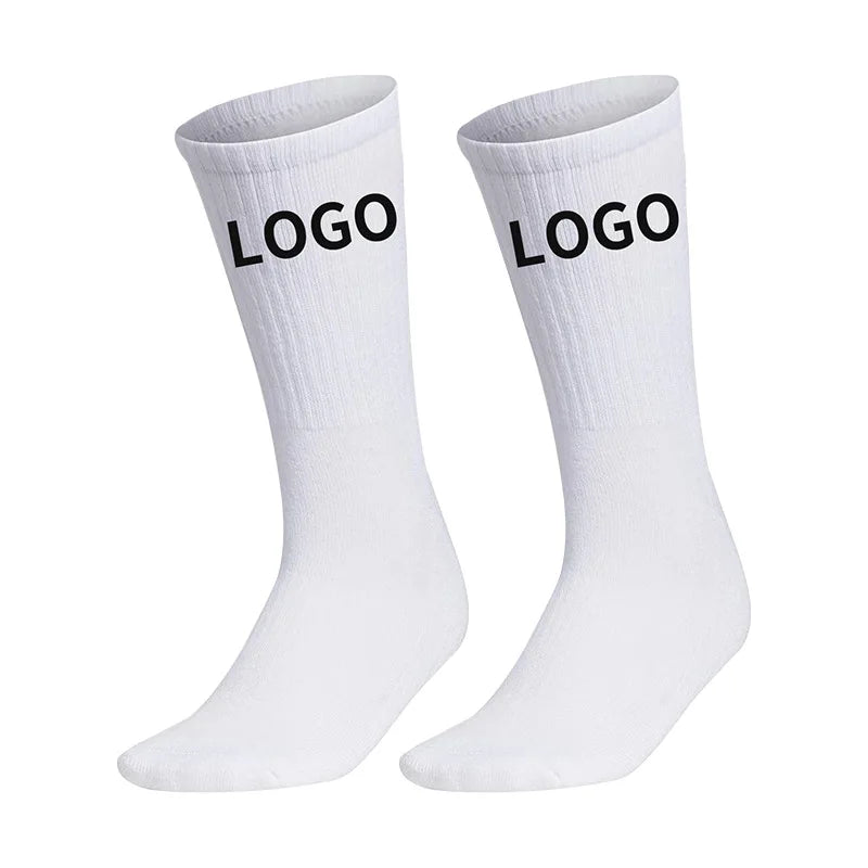 Wholesale High-Crew Knitted Sport Training Basketball Football Ski Socks for Students for Spring Season