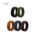 Men's & Women's Trendy Silicone Wedding Ring Chunky 8.7mm Sports Rubber Jewelry Simple Fashionable Style