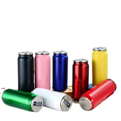 12 oz 17 oz Cola Bottle Thermos Double Wall Stainless Steel Cola Beer Soda Can Shape Tumbler Cup