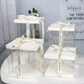 Custom Logo Colorful Transparent 6/8/10/12/14 Inch Tall Beautiful Bulk Cake Gift Birthday Wedding Pop Bakery Cake Packing Box