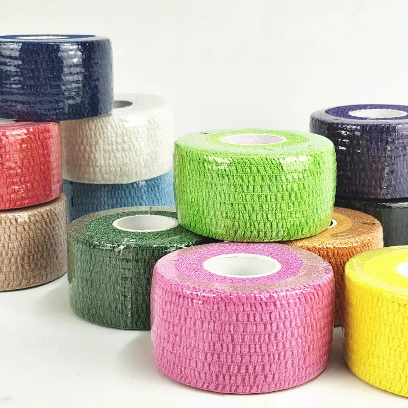 3.8cm Sports Tape Cotton Hook Grip Thumb Finger Guard Light EAB Elastic Adhesive Bandage Weightlifting Fitness Hand Wrist Wraps