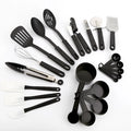 Kitchen Tools Set Heat Resistant Cooking Nylon Black Customized Feature Eco Material Pieces Origin Type Colors