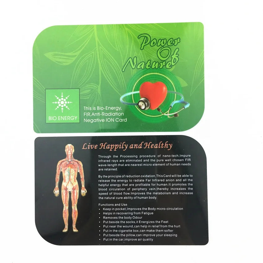 Terahertz Quantum Energy Card Quantum Bio Energy Card Health Care Energy Saver Card With Negative Ions