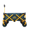 Folding Wagon Cart With Wheels Easy Pull Fold Beach Cart Large Capacity Collapsible Heavy Duty Push Pull Utility Cart Wagon