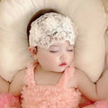 Flower Faerie Styles Lace Flower 4-24 Months Newborn Baby Girl Headbands Head Wrap Hair Accessories for Infant Toddlers Kids