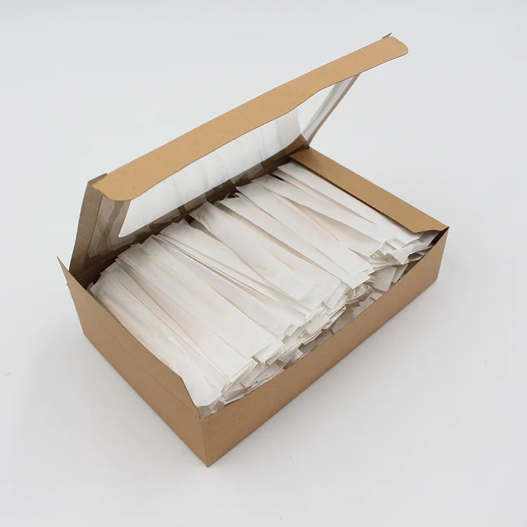 Custom Logo Printed Double Tips Paper Wrapped Bamboo Toothpicks