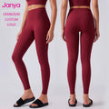 Top Selling Custom Leggings for Women High Waist No Front Seam Tiktok Peach Hip Leggings Pants Ladies Workout Gym Fitness Wear