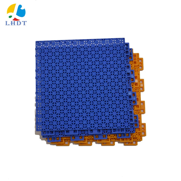 LHDT Outdoor Basketball System DIY PP Sport Tile Deck Tiles Perforated Plastic Floor Sheet