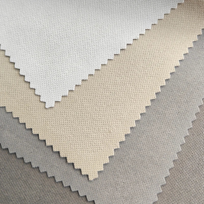 Custom Embossed Modern Blackout Curtain Fabric Linen Double Face Coated Fireproof Shiny Woven Hotels Blackout Curtain Fabric