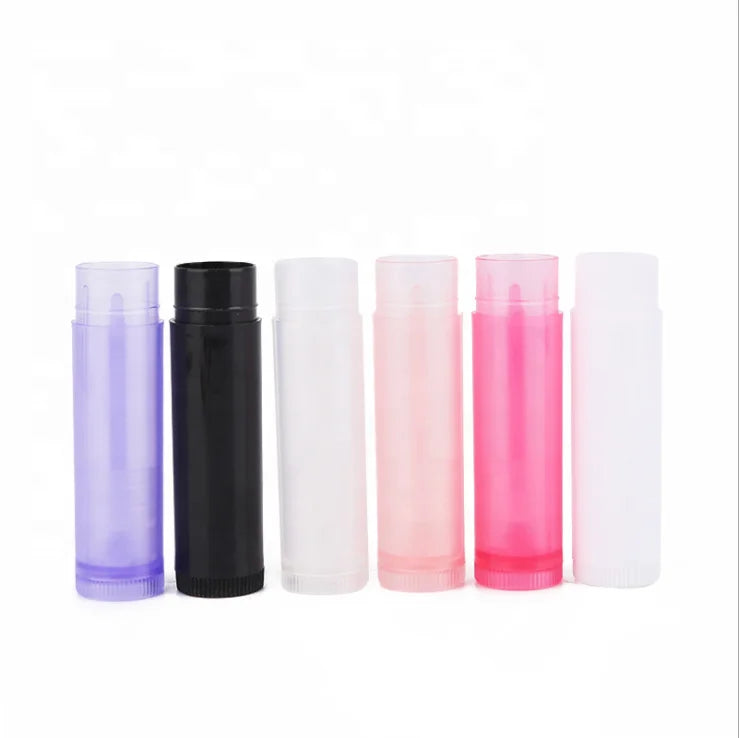 Low MOQ in Stock Lip Balm Stick Container Colorful Eco Friendly 5g Pink Deodorant Face Mask Shampoo PP Custom Logo Wigs Lotion
