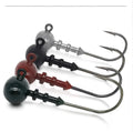 5g 7g 10g Paint Colorful Metal Lead Jig Oval Shape Lead Jig Head Hooks High Carbon Steal Fishing Hook