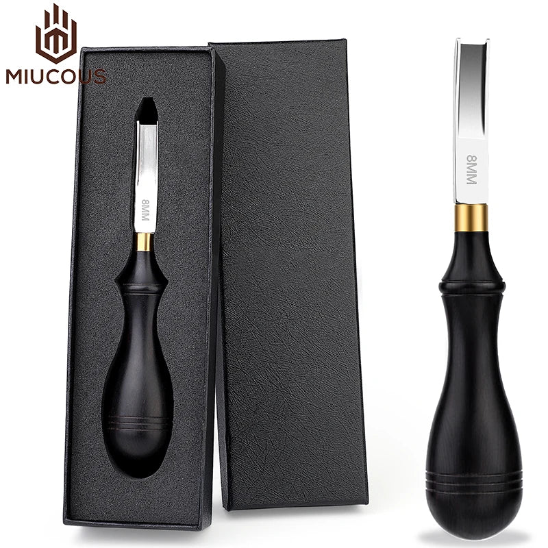 Leather Work Tools Gourd Handle Human Design Leather Edge Beveler Hand Tool
