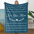 Xinlan Custom Mothers Day Gift Christmas Birthday Super Soft Fleece Winter Throw Blanket for Bedroom