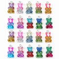Diy Custom Keychain Necklace Making Jewelry Accessories Kids Cute Resin Gummy Sweet Bear Charm Pendant