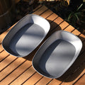 Pans Set Titanium Plate Dinner Ultralight Dish Outdoor Camping  Lightweight Pan Plate Equipment Dishes & Plates