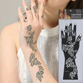 Fashionable DIY Reusable India Mehndi Tattoo Henna Stencils Custom Hand Wrist Henna Painting Temporary Feature