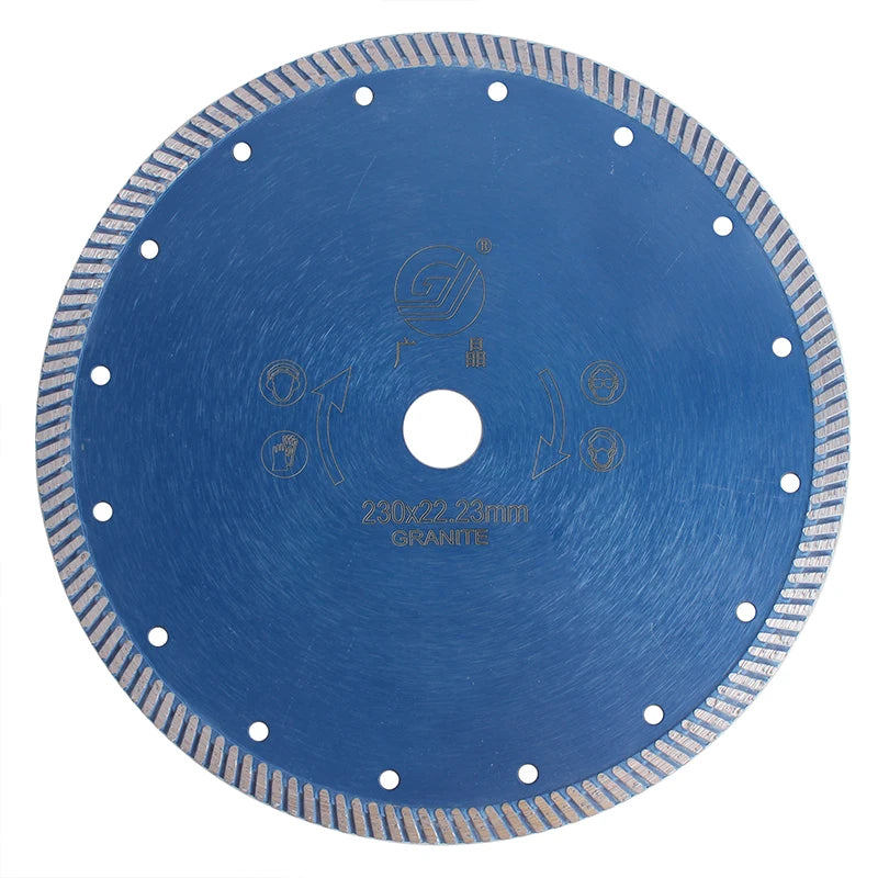 China Factory Direct Sale 9 Inch 230mm Diamond Turbine Saw Blade Diamond Saw Blade for Cutting Granite Marble Ceramic