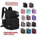 Custom 900D Oxford Tactical Back Pack Molle Assault School Travel Fitness Trekking Bag 25L 45L Tactical Backpack