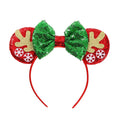 Sequin Minnie Mouse Carton Headband New Kids Adults Party Decoration for School Easter Cloth Material Number Shape Packaged Bag