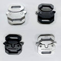 Luxury Metal 16mm Breakaway Strap Buckle  for Pet Collar Silver Adjustable Metal Mini Webbing Quick Release Buckle