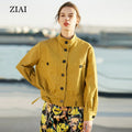 Wholesale Custom Temperament Short Coat Female New Product Fashion Stand-up Collar Short Top