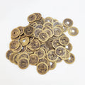 Metal Craft Chinese Collection Oriental Emperor Brass Feng Shui Antique Fortune Old Money Lucky Gold Coin to Buy