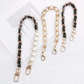 Deepeel L1-74 Bag Accessories Purse Handle Pendant Chain Handbag PU Pearl Chains