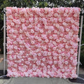 Rolled Flower Wall Silk Flower Cloth Silk Structure Material Wedding Stage Backdrop Artificial Flowers Wall for Home Wall Decor
