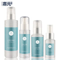 250ml Custom Cylinder Transparent Scrub Surface Bottle Packaging for Toner
