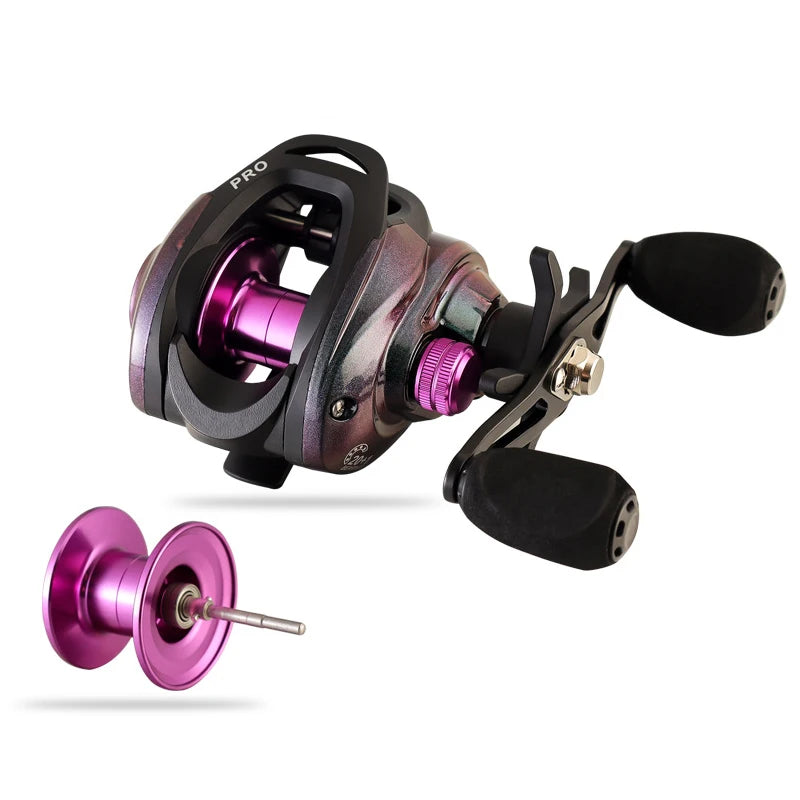8.1:1 20+1BB 214g Drag 5KG Unloading Alarm Wheel Baitcasting Reel Baitcast Reel Fishing Pesca Saltwater Sea Fishing Reel