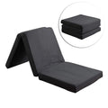 Factory Three Pieces Folding Foam Mattress Topper with Removable Cover Lightweight and Portable Carry Handle Bag//