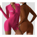 Women's Seamless Long Sleeves Yoga Jumpsuit Custom Design One Piece for Gym Fitness Running Wholesale Sports Bodysuits Jumpsuits