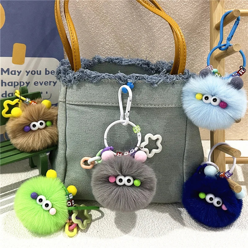 Hot Selling Funny Keychain Cheap Price Cute Fun Briquettes Plush Keychain