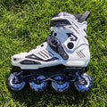 Professional Aggressive Inline Slalom Skates Racing Roller Skating Aluminum Frame PP Chassis Shoe Made PU Material Teens Outdoor