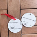 MDFSUB Double-sided Round Sublimation Hanging Ornament Heat Press Sublimation Christmas Pendant Sublimation Blank Mdf Ornaments