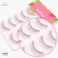 Abestyou Wholesale Vendor's 3D Color Faux Mink Eyelashes Free Samples Fluffy Natural Vegan Silk Lashes Full Strip Eyelashes