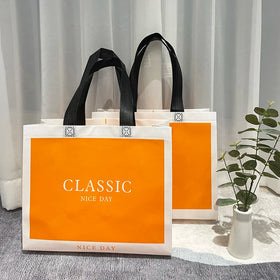Custom Durable Reusable Non Woven Tote Bag Eco-Friendly with Colorful Printing and Logo for Supermarket Clothing and Gift Use