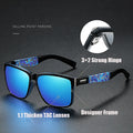 Wholesale Custom Fashion Printing Camouflage Sun Glasses Colorful Tac Resin Coating Square Driving Polorize Sport Sunglasses Men