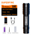 Factory Price Rechargeable LED Torch Light Zoom Flashlight with Aluminum Alloy Body Waterproof Emergency Flashlight with Clip