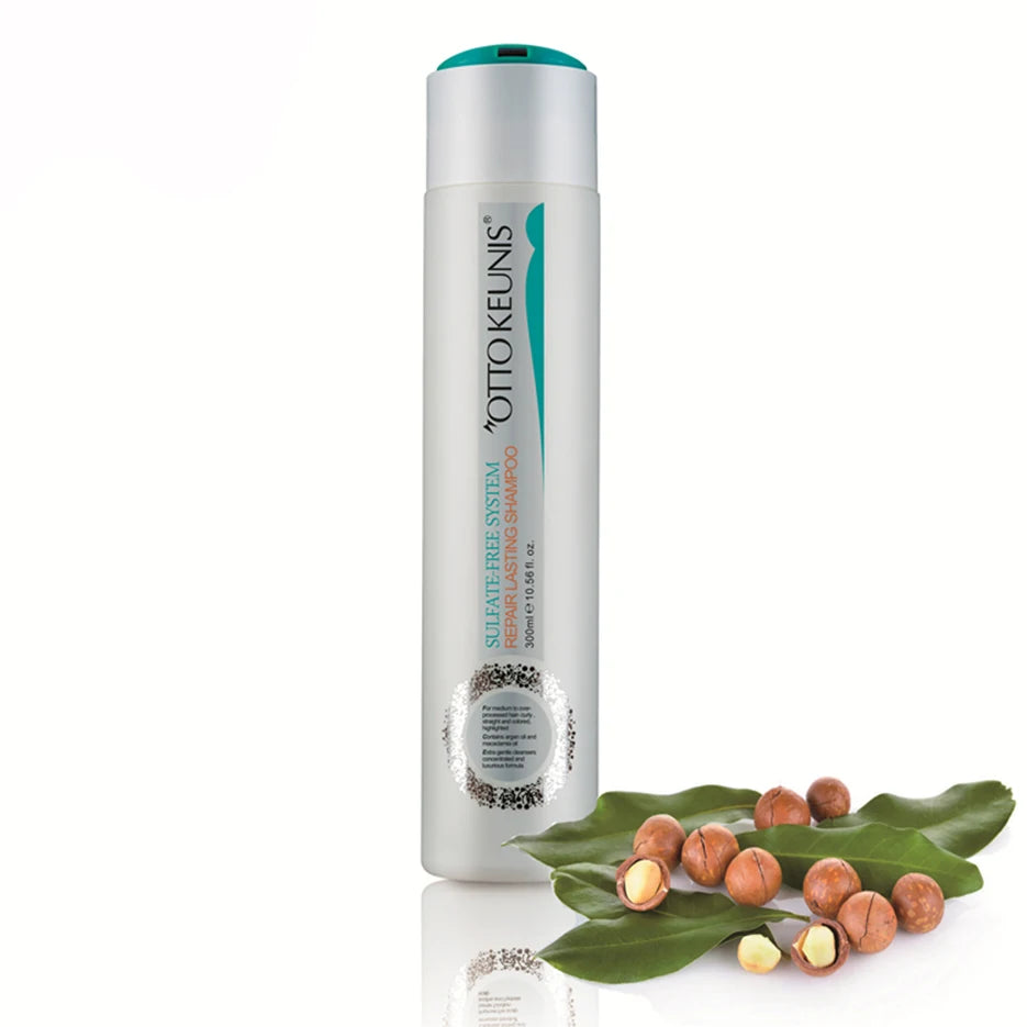 Otto Keunis Sulfate Free System Repair Lasting Shampoo After Keratin Treatment for All Hair Types