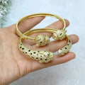 Trendy Wild Bangles Jewelry Loe Pard  Bracelets for Men Women Zirconia Cuff Bangle