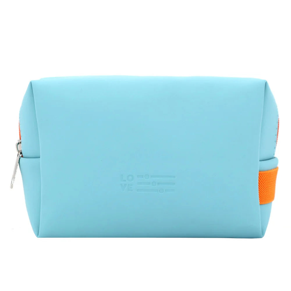 New Listing PU Makeup Zipper Gift Bag Custom Waterproof Toiletry Bag with Embossed Logo Vegan Leather Cosmetic Bag for Girls Eco