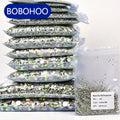 BOBOHOO Hotselling 100 Gross Crystal SS3-SS30 Ab Flatback Rhinestones Bulk Wholesale Glass Strass for Tumblers