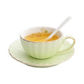 Luxury Porcelain Floral British Afternoon Tea Coffee Set Eco-Friendly Pumpkin Cups & Saucers for Giveaways