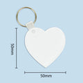 Wholesale Blanks Sublimation Acrylic Heart Shape Keychain for DIY Printing